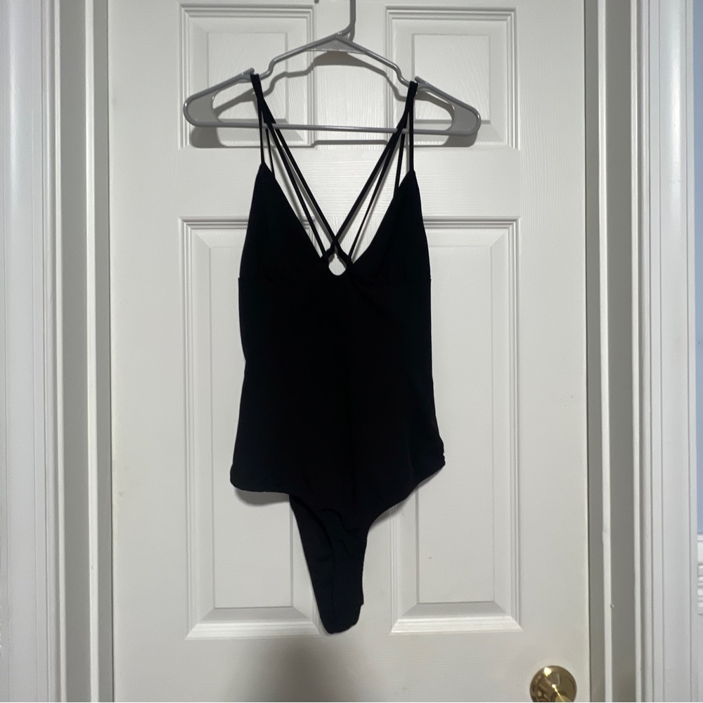 Zara strappy black body suit